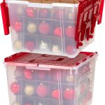 Clear Bin Ornament Organizer