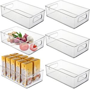 Clear Stackable Bins