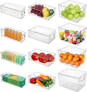Mixed Pack Clear Bins with Lids